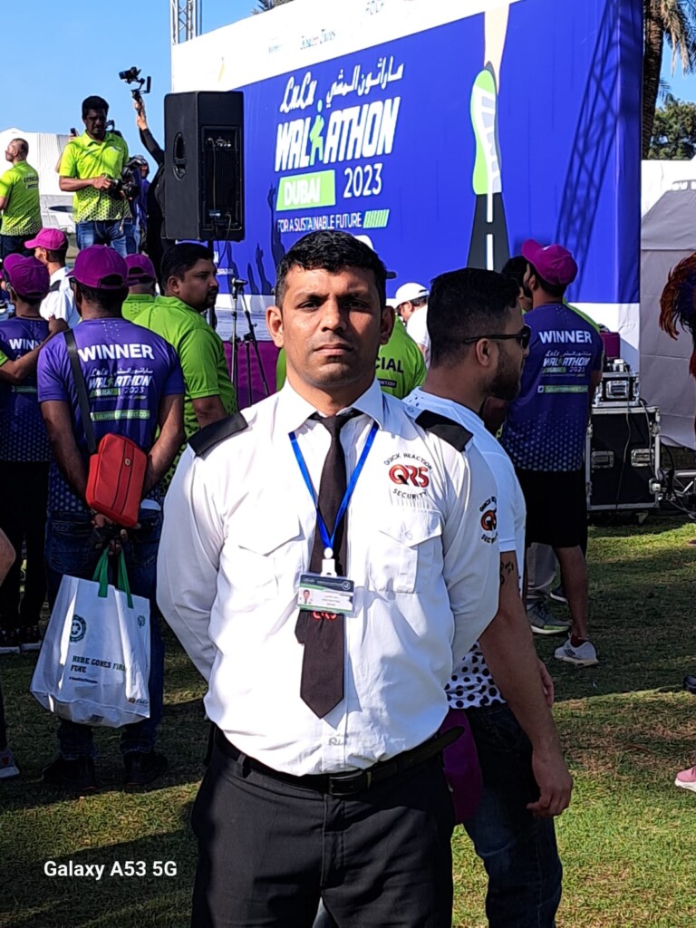 QRSS security team securing the Lulu Marathon in Dubai