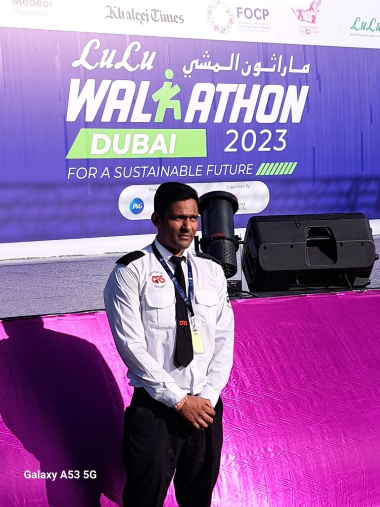 QRSS security team securing the Lulu Marathon in Dubai