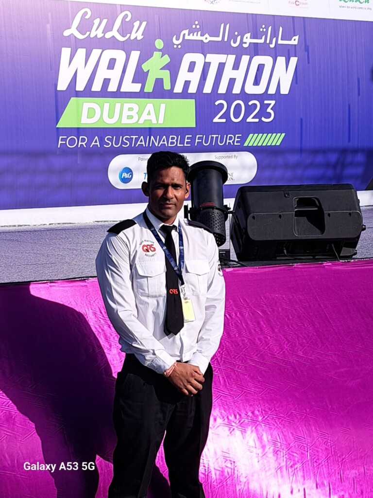 QRSS security team securing the Lulu Marathon in Dubai