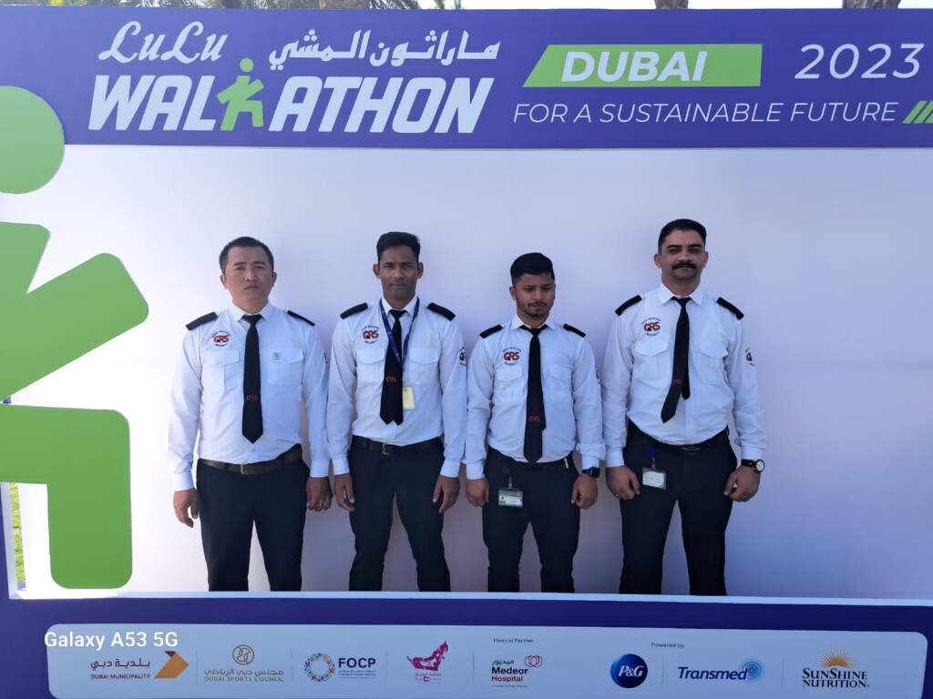 QRSS security team securing the Lulu Marathon in Dubai
