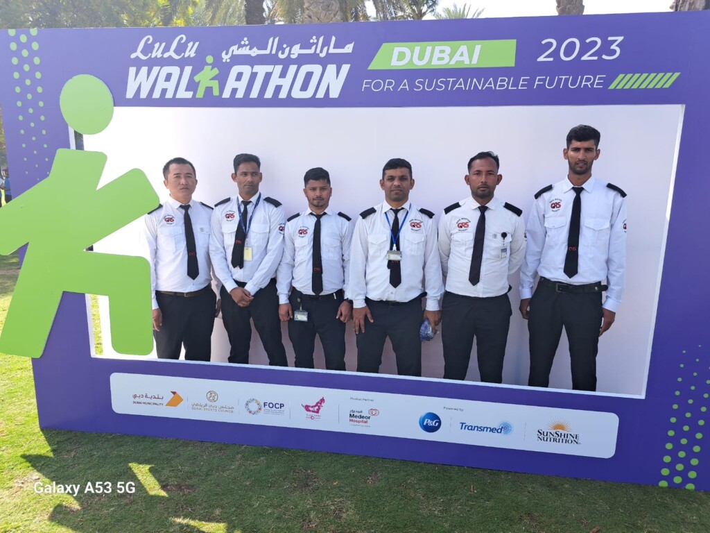 QRSS security team securing the Lulu Marathon in Dubai