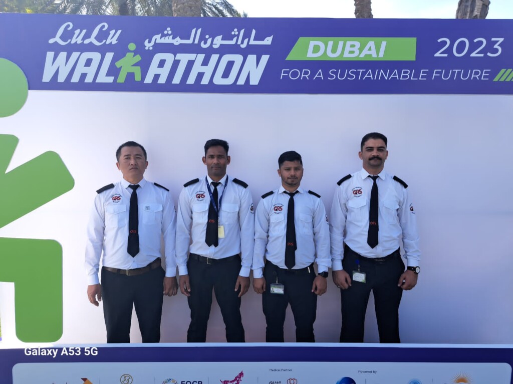 QRSS security team securing the Lulu Marathon in Dubai